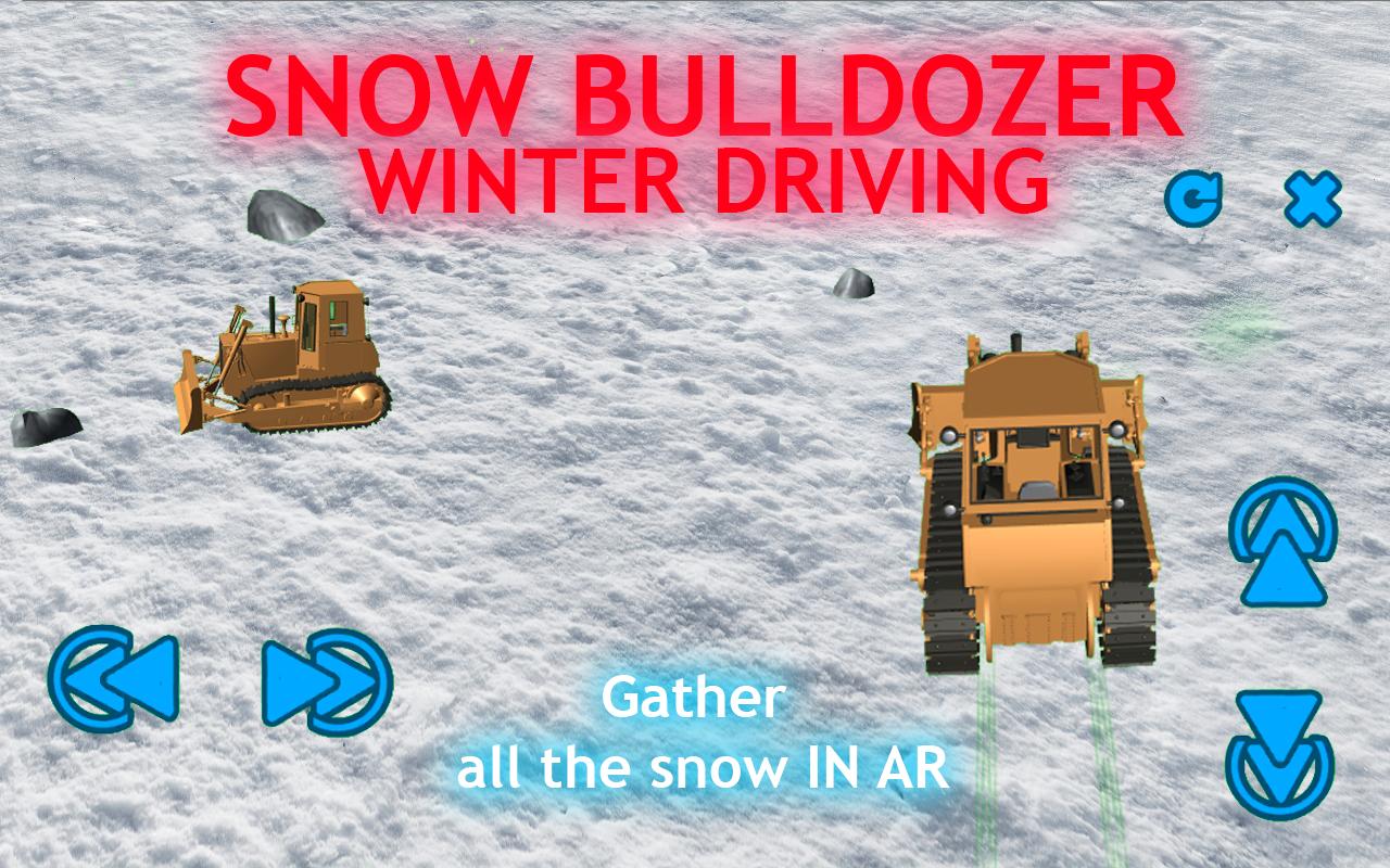 Snow Bulldozer Winter Driving