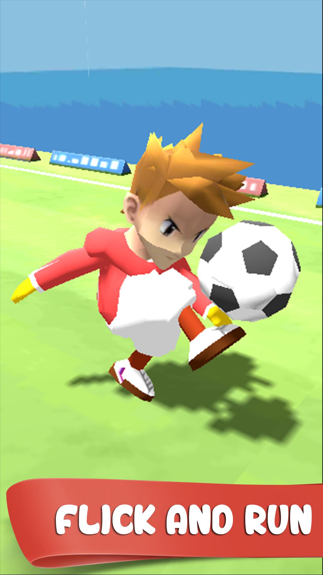 Soccer Running Flick Football