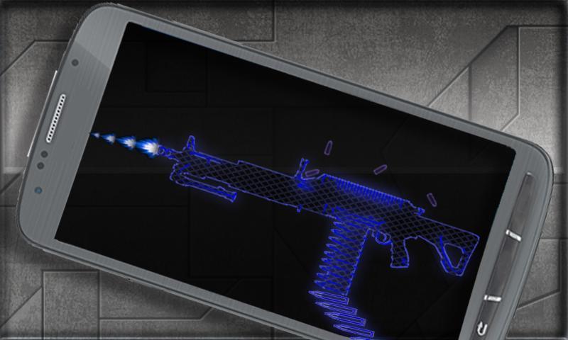 Neon Machine Gun Weapon