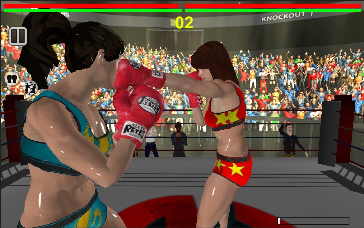 Real 3D Women Boxing