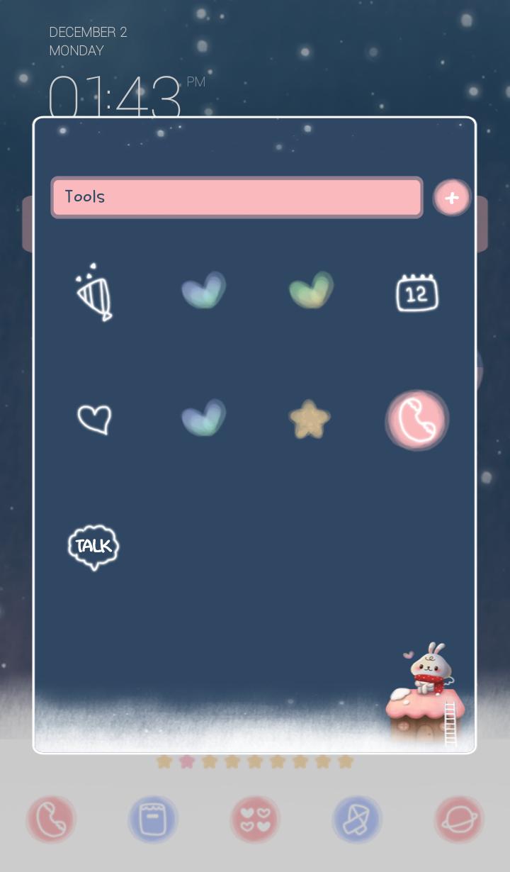 Mozzi(snowy day)Dodol Theme