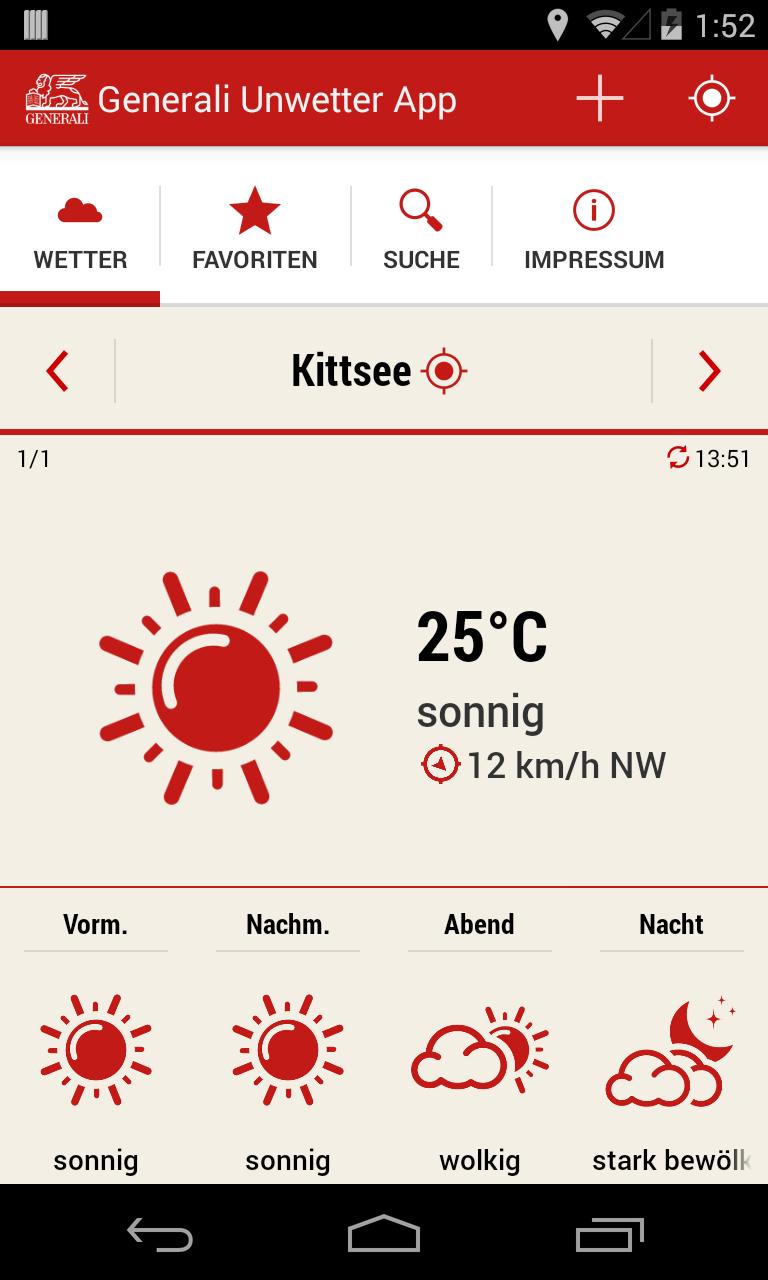 Generali Unwetter App