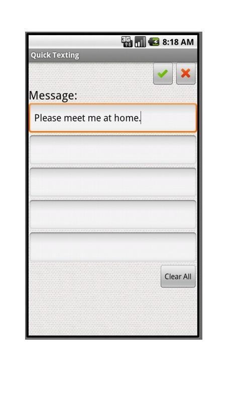 Quick Texting