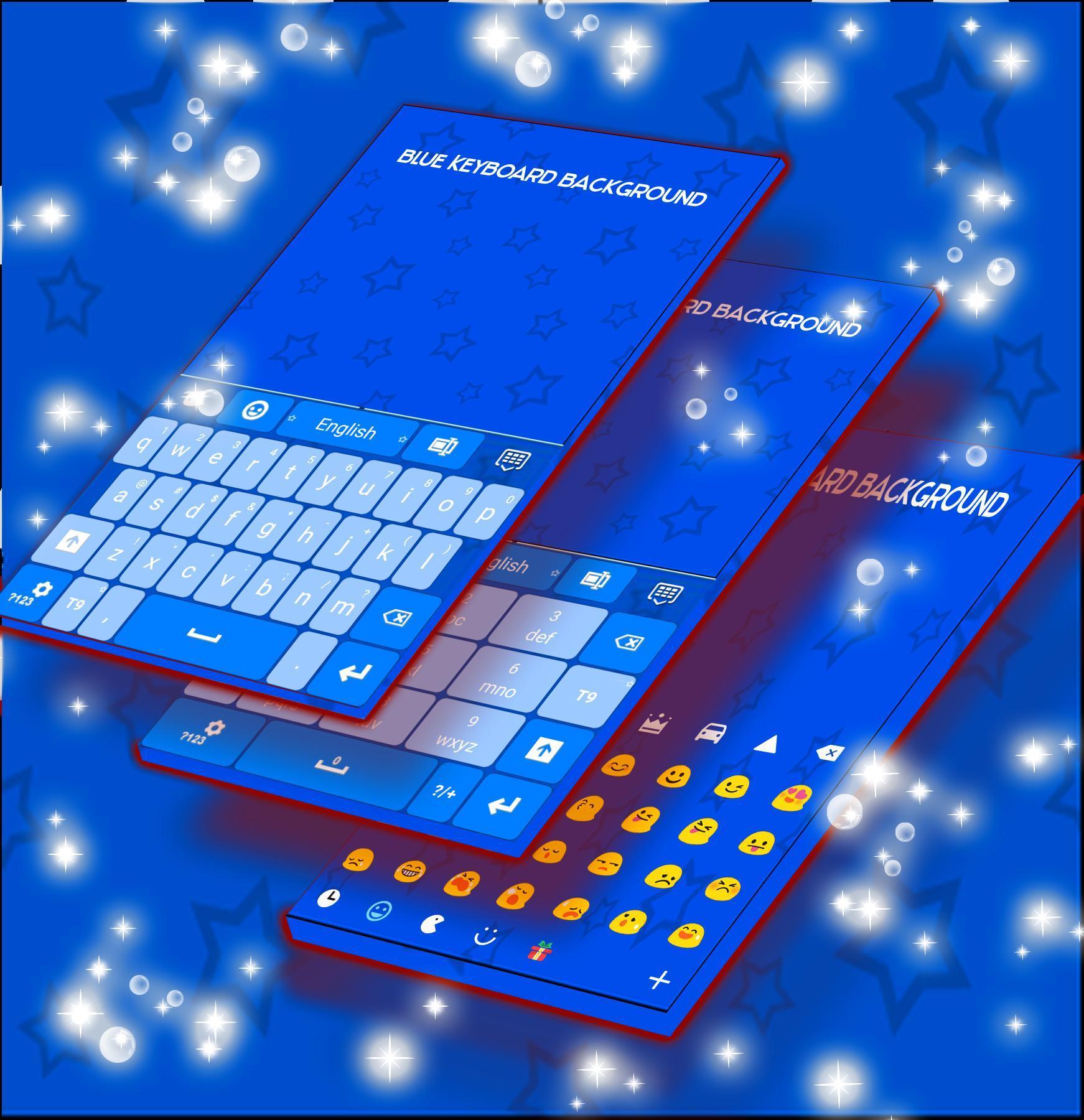Blue Keyboard Background