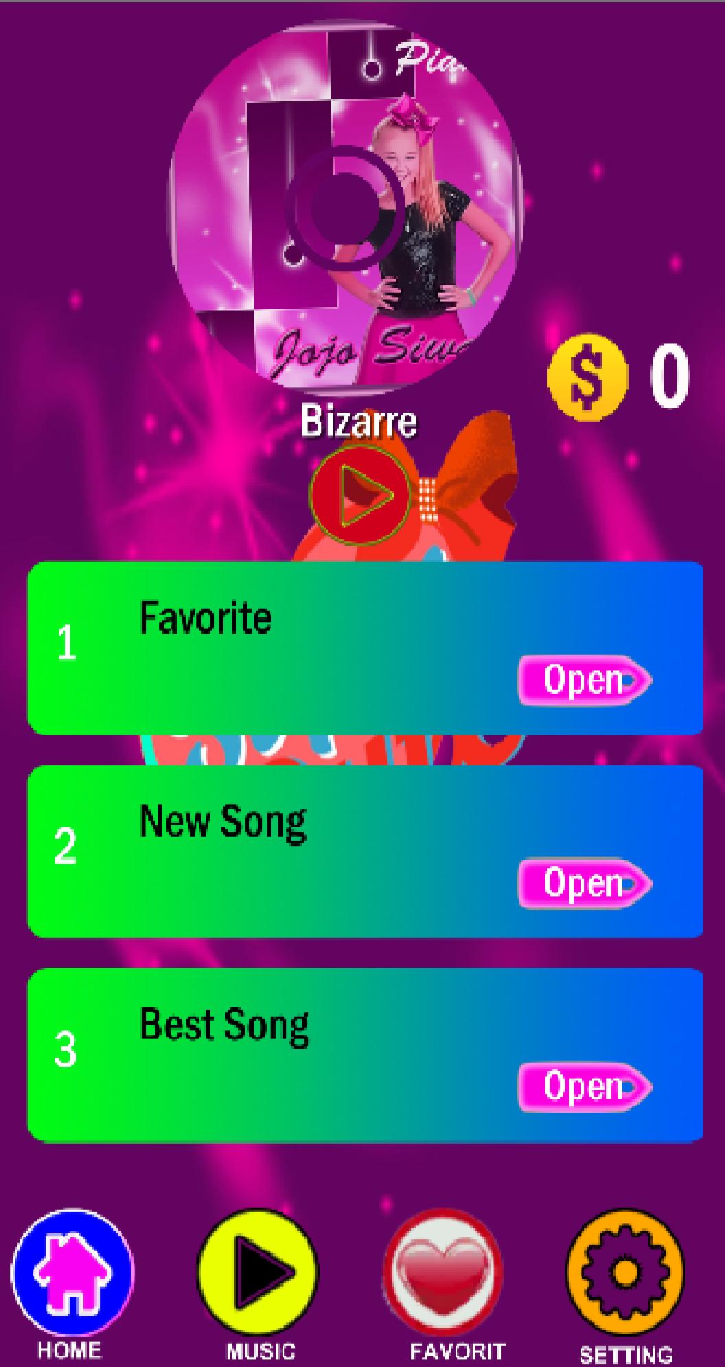 Jojo Siwa Game Piano Tiles
