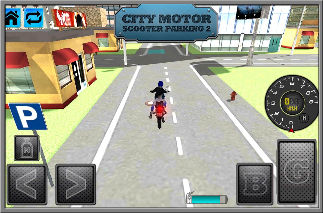 City Motor Scooter Parking 2