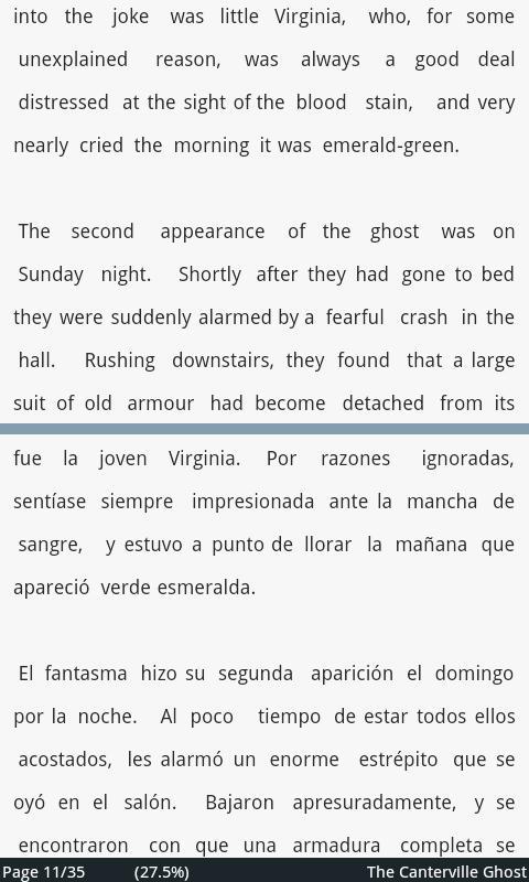 Canterville Ghost; engl/span
