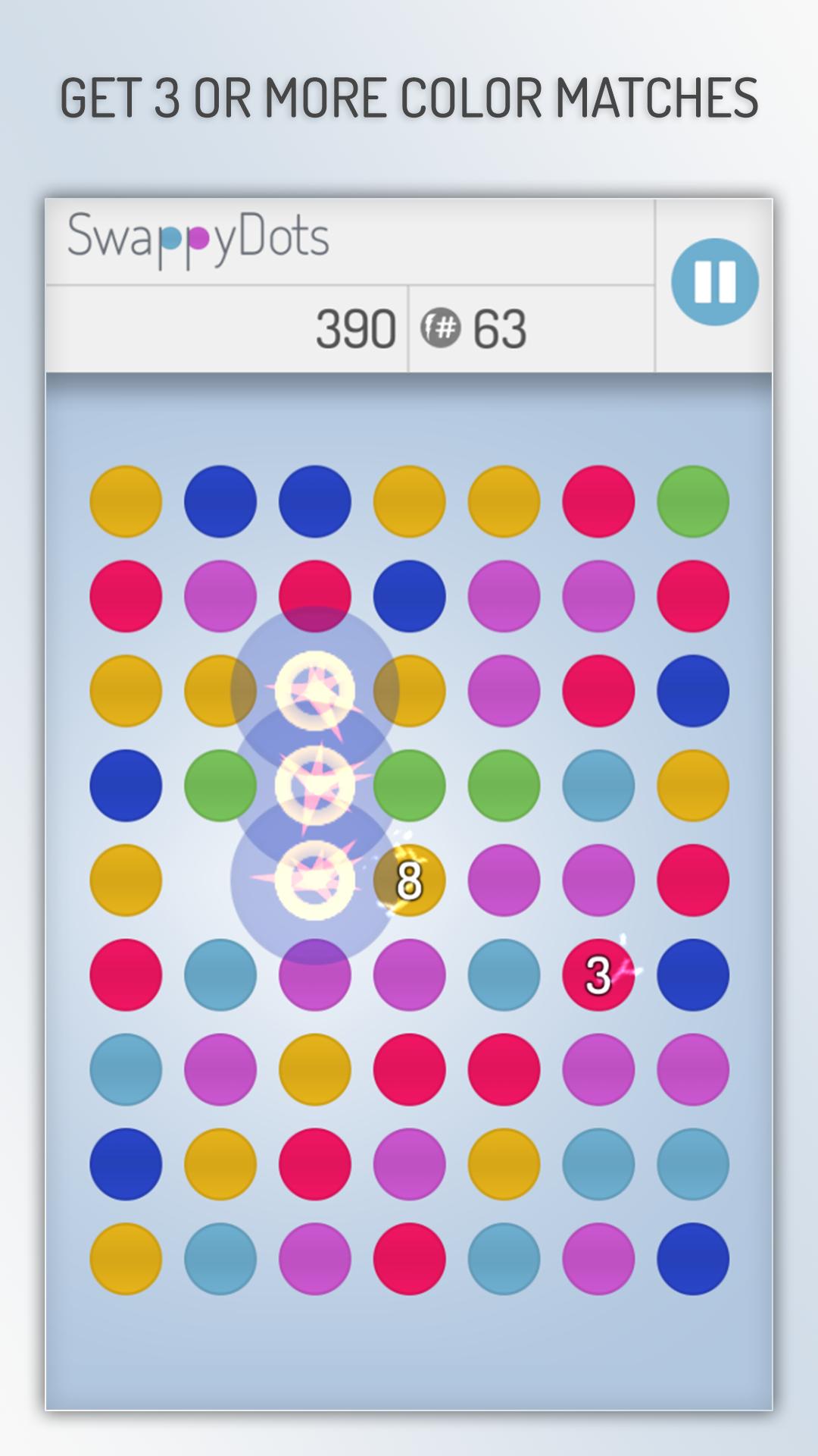 SwappyDots - Match 3 Puzzle