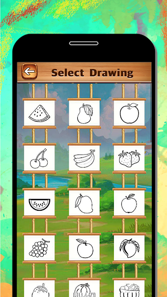 Fruits Coloring & Drawing Book