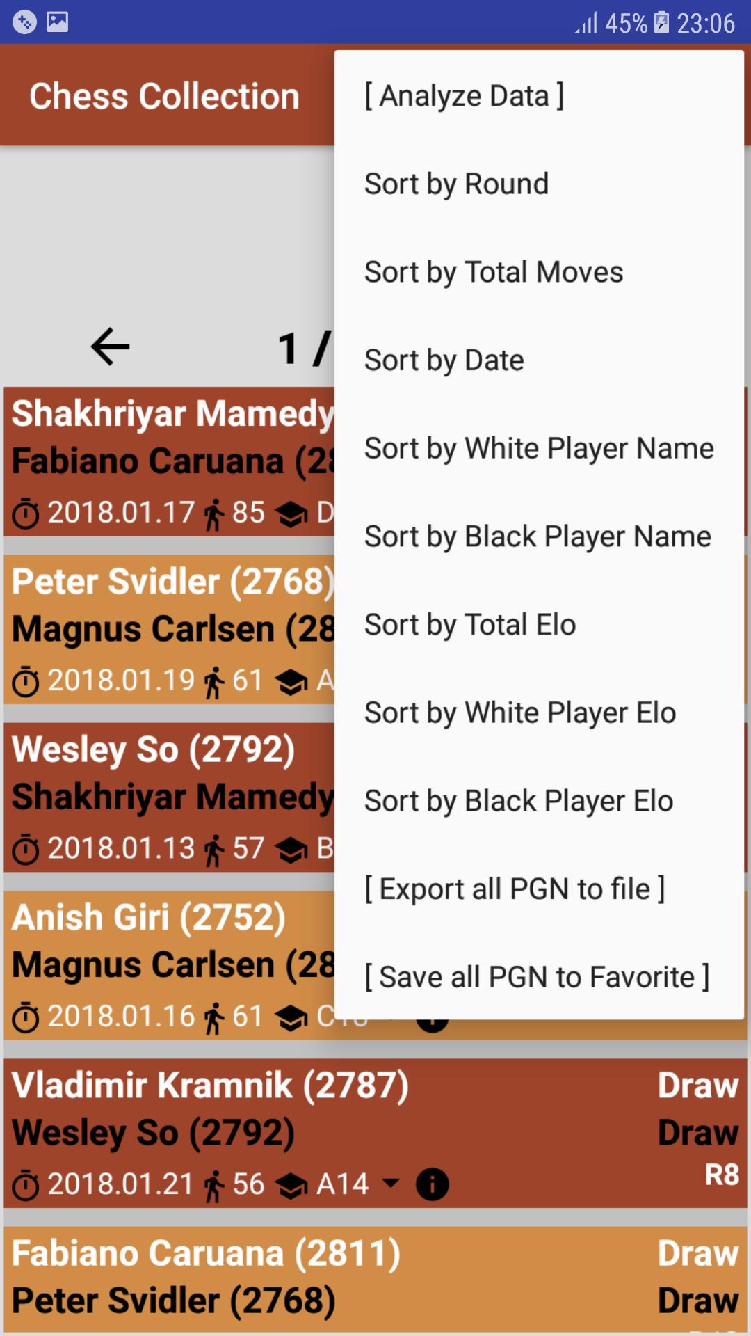Chess PGN Scanner/Collection 2018