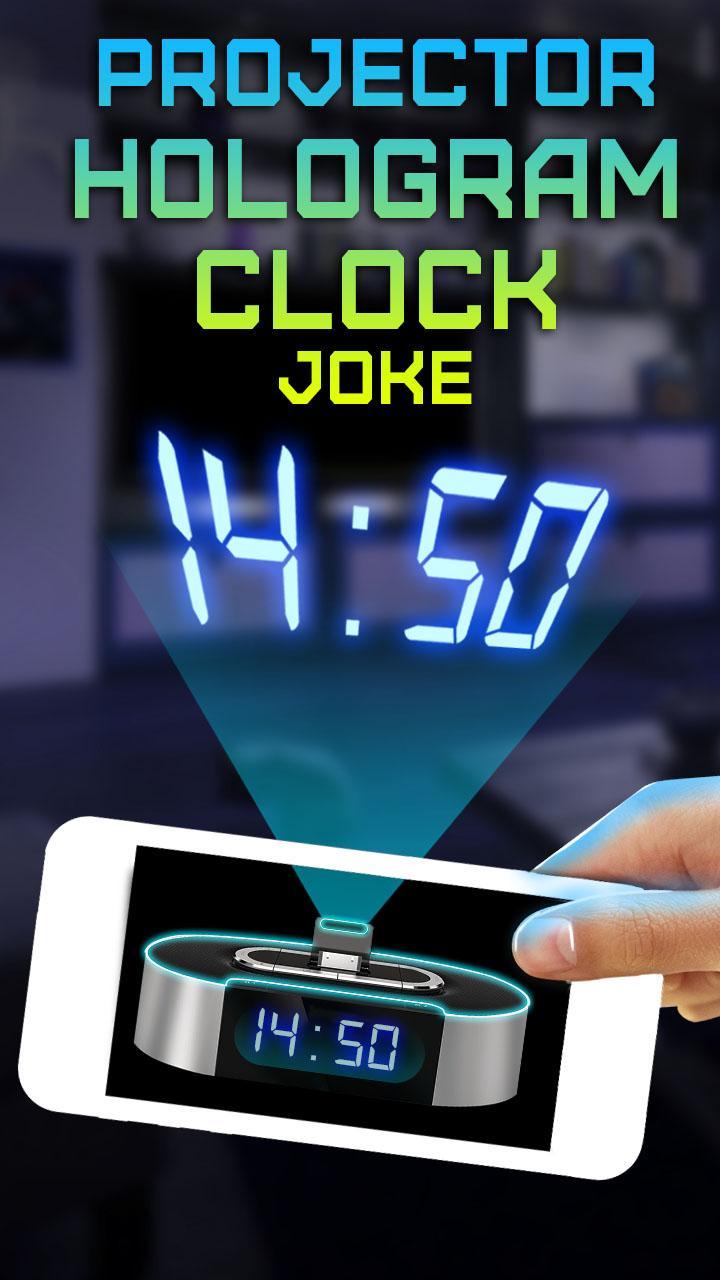 Projector Hologram Clock Joke