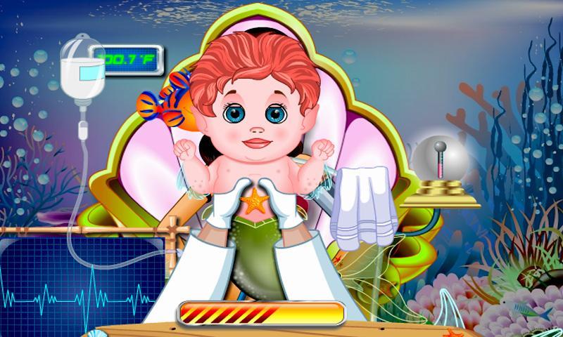 Mermaid Newborn Baby Games
