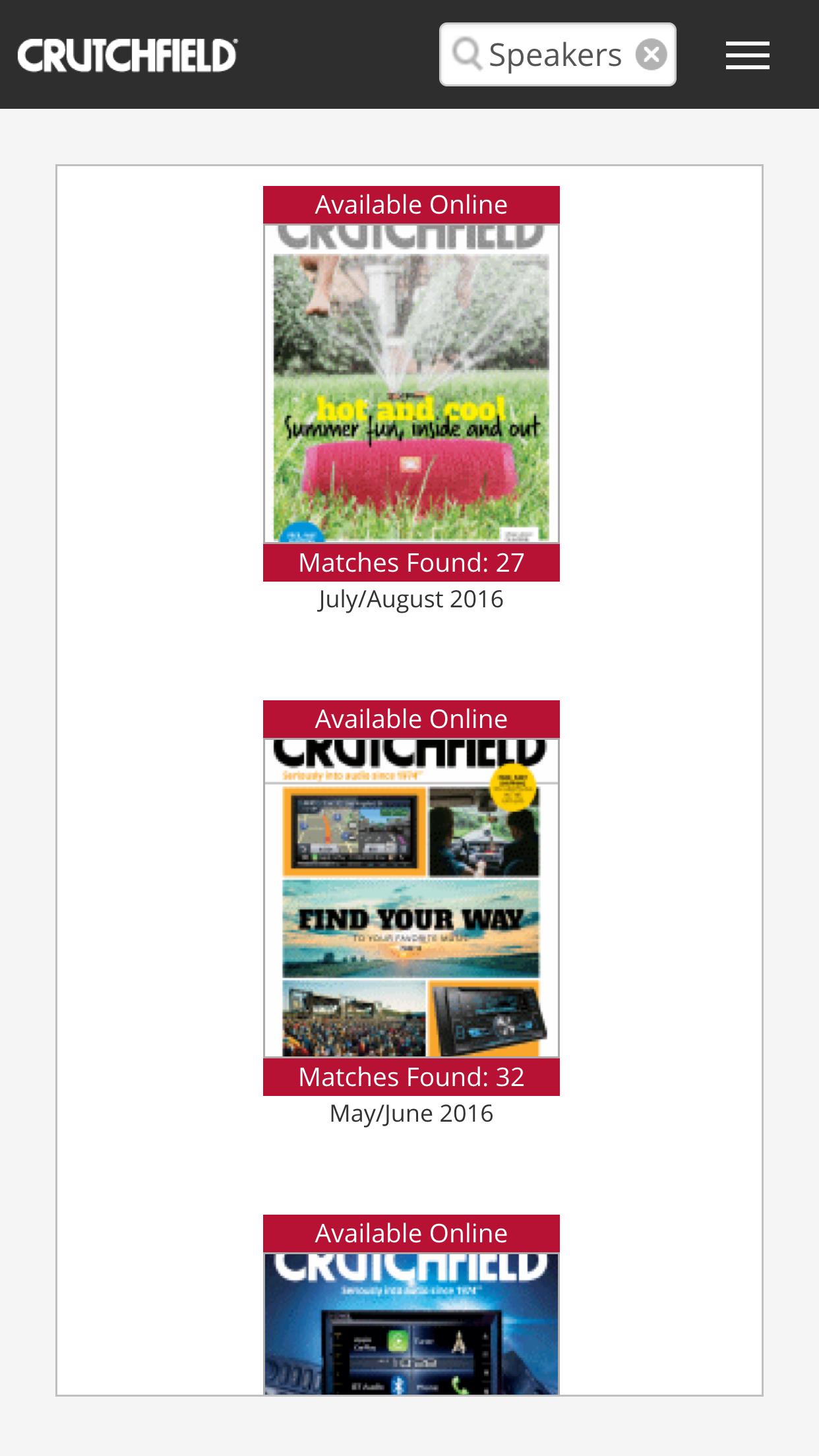 Crutchfield Catalog