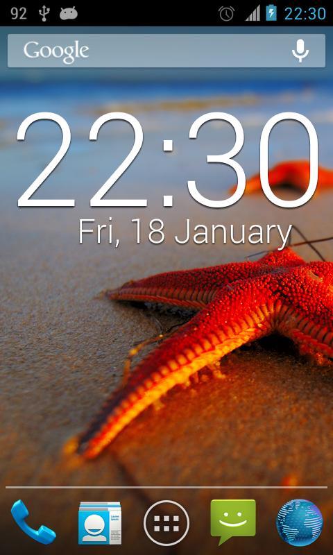 Roboto Clock