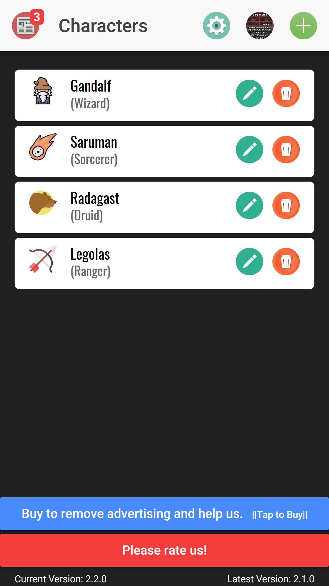 D&D Spell Cards