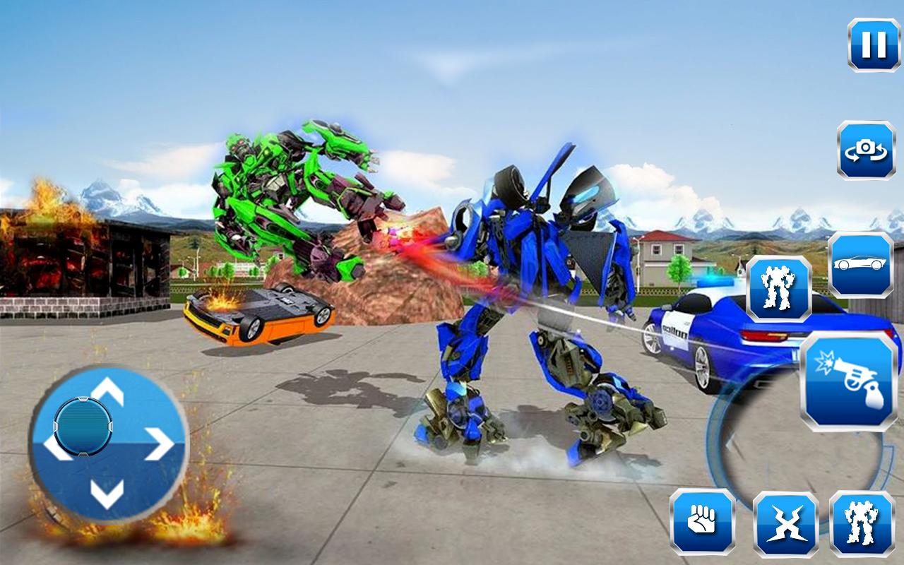 Police Car Robot Transformation: Robot Games