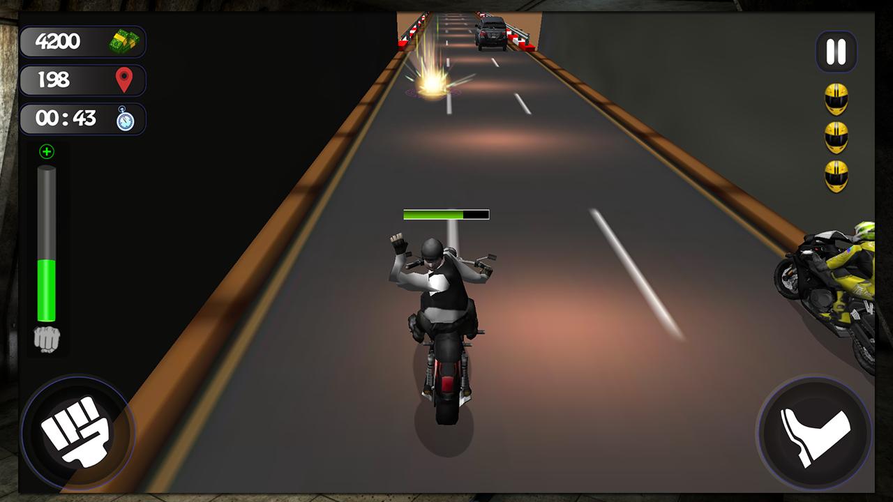 Traffic Attack Rider :3D Stunt