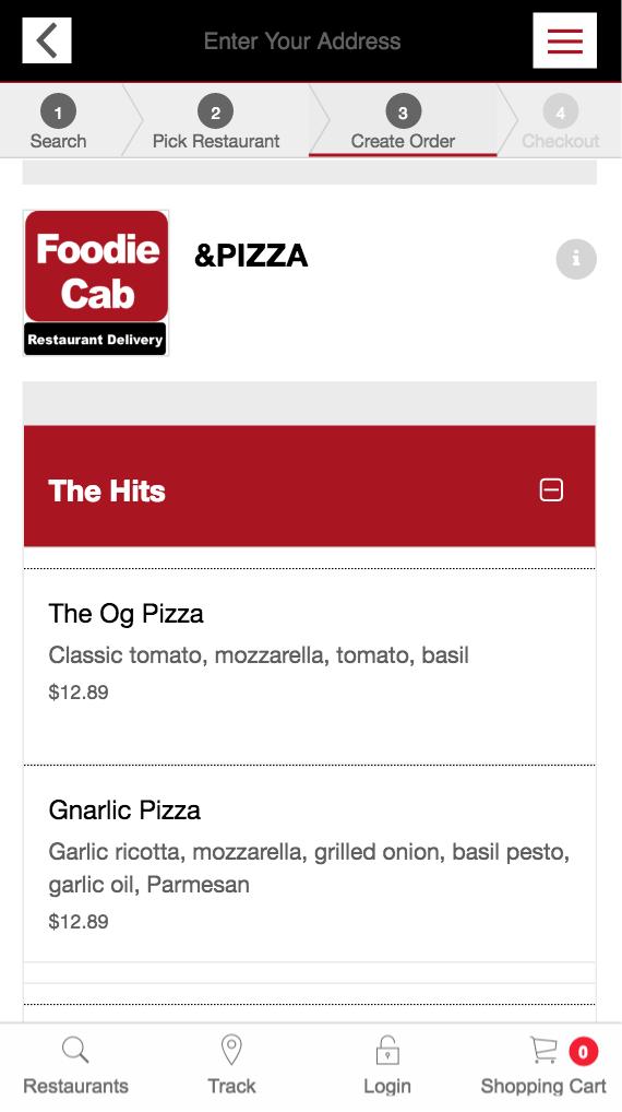 Foodie Cab